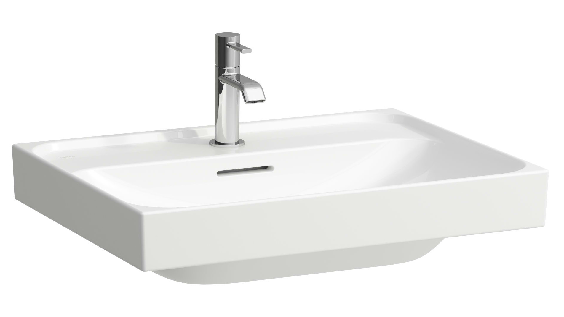 Laufen Meda Waschbecken 60x46 cm rechteckig Klassisch weiß H8161134001041