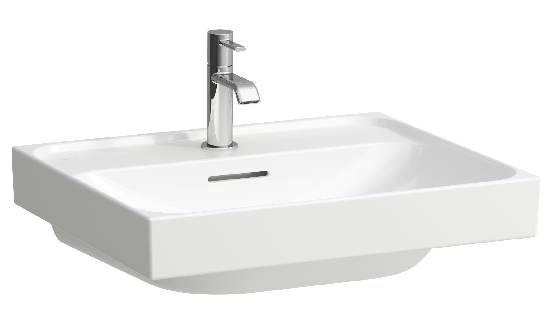 Laufen Meda Waschbecken 55x46 cm rechteckig Klassisch weiß glanz H8161124001091