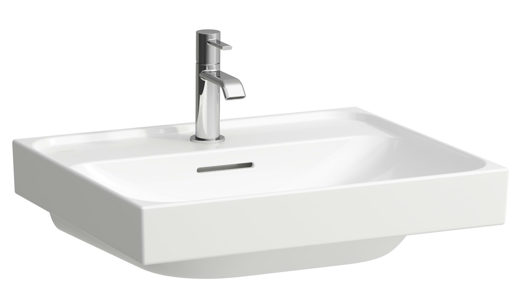 Laufen Meda Waschbecken 55x46 cm rechteckig Klassisch weiß glanz H8161124001041