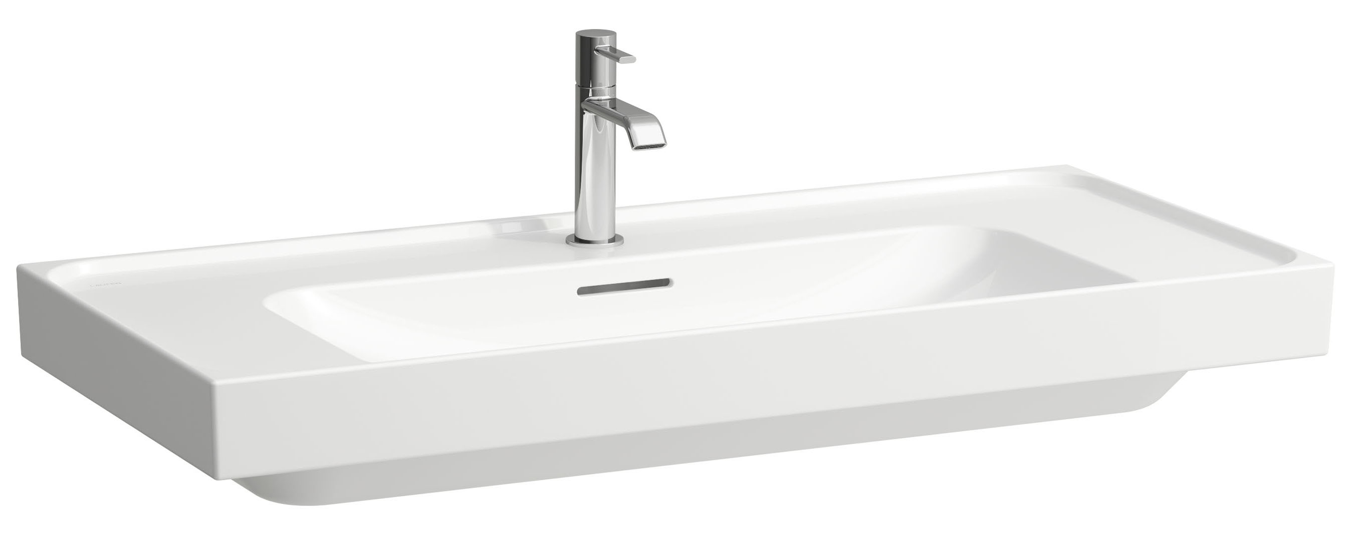 Laufen Meda Waschbecken 100x46 cm rechteckig Klassisch-Möbel weiß glanz H8101190001041
