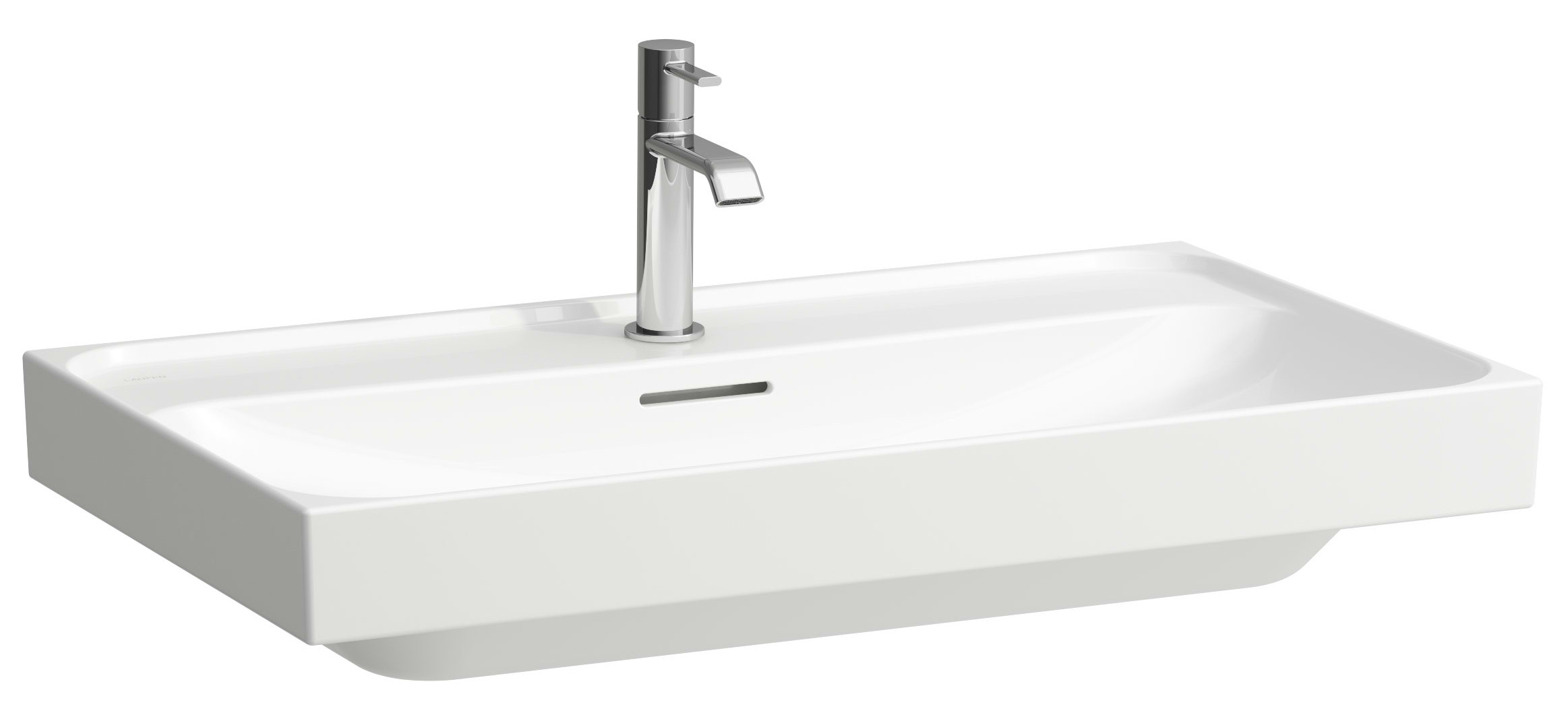 Laufen Meda Waschbecken 80x46 cm rechteckig Klassisch weiß glanz H8161170001091