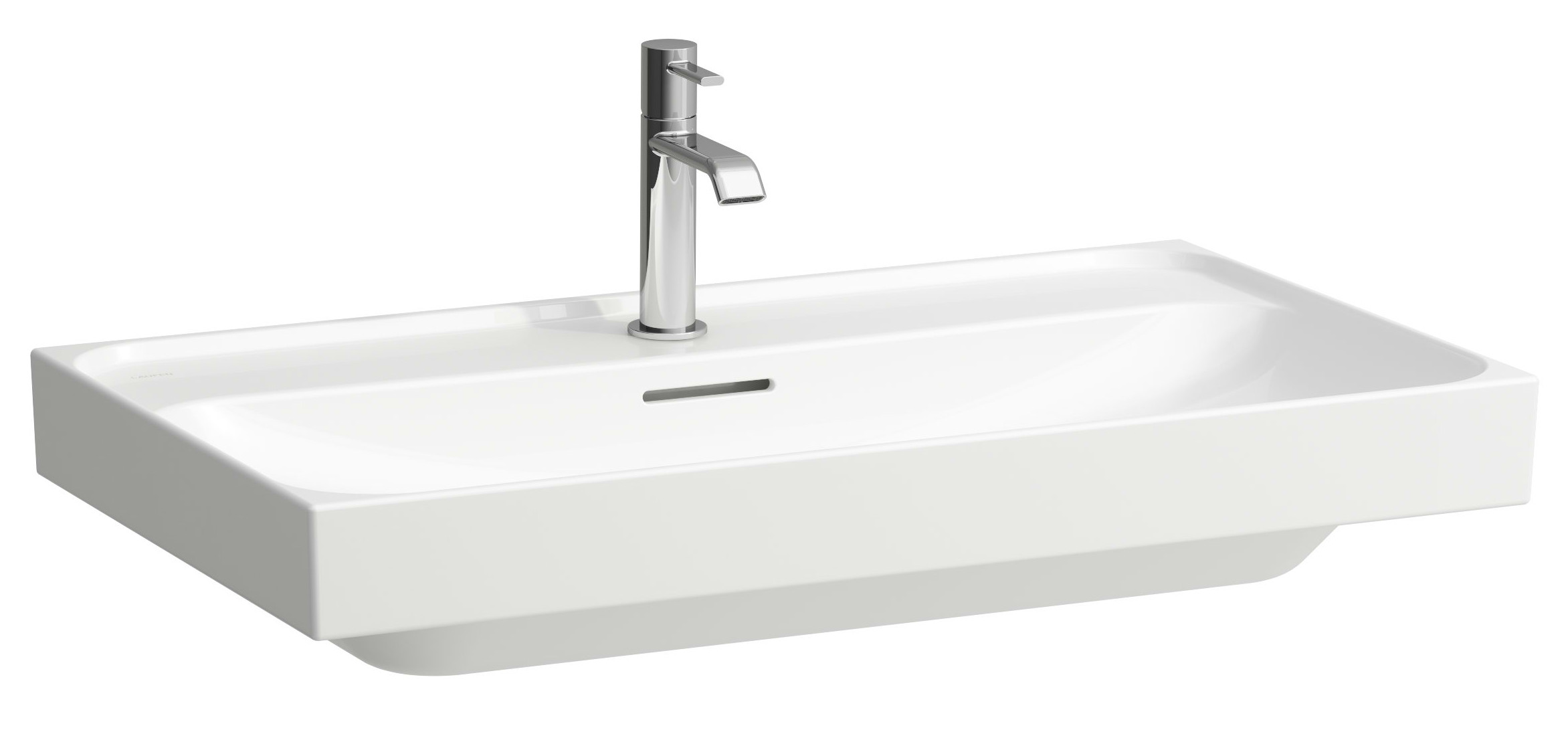 Laufen Meda Waschbecken 80x46 cm rechteckig Klassisch-Möbel weiß glanz H8101170001091