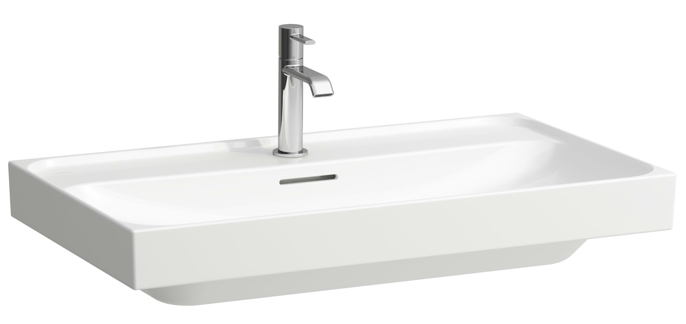 Laufen Meda Waschbecken 80x46 cm rechteckig Klassisch-Möbel weiß glanz H8101170001041