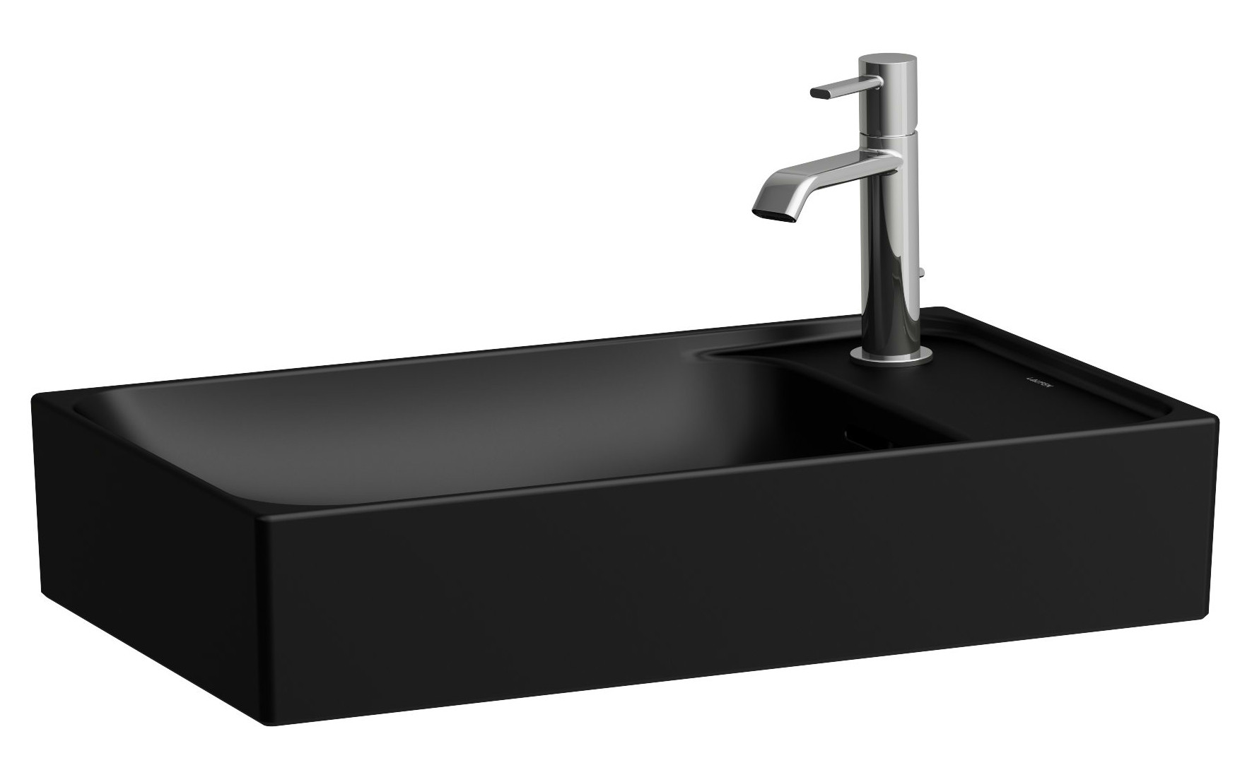 Laufen Meda Waschbecken 60x35 cm rechteckig Aufsatzwaschbecken schwarz matte H8121137161121