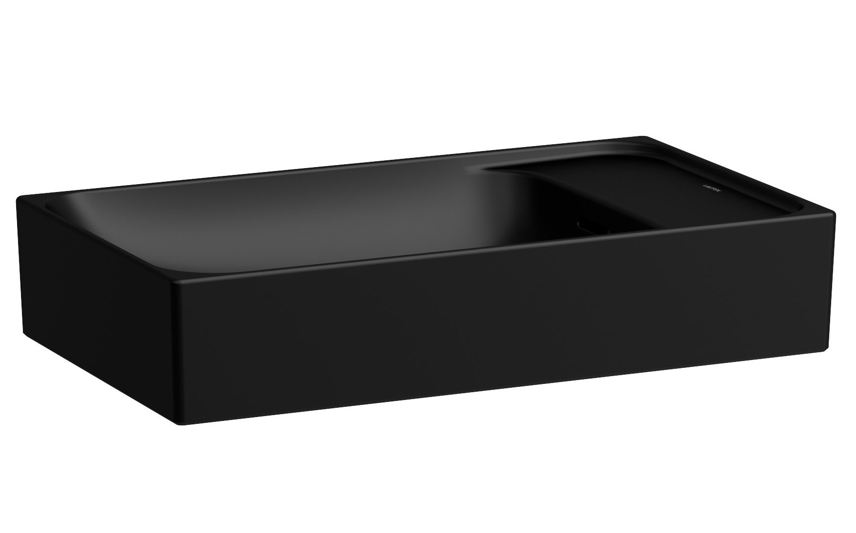 Laufen Meda Waschbecken 60x35 cm rechteckig Aufsatzwaschbecken schwarz matte H8121137161091