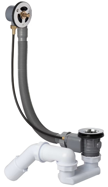 Kronenbach Krontec Badewannensiphon chrom 601904 KB