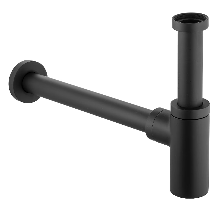 Kronenbach Lima 2.0 Black Siphon für das Waschbecken flaschen schwarz 41.321.000.001SM
