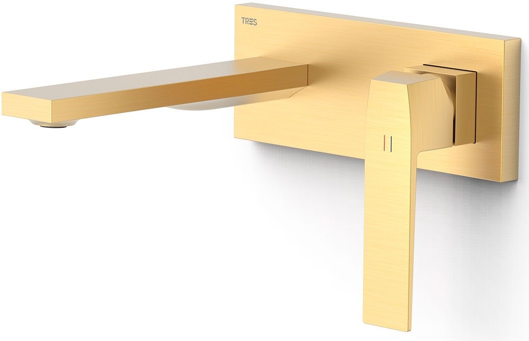 Tres Slim Waschtischarmatur Unterputz gold 20230031OM