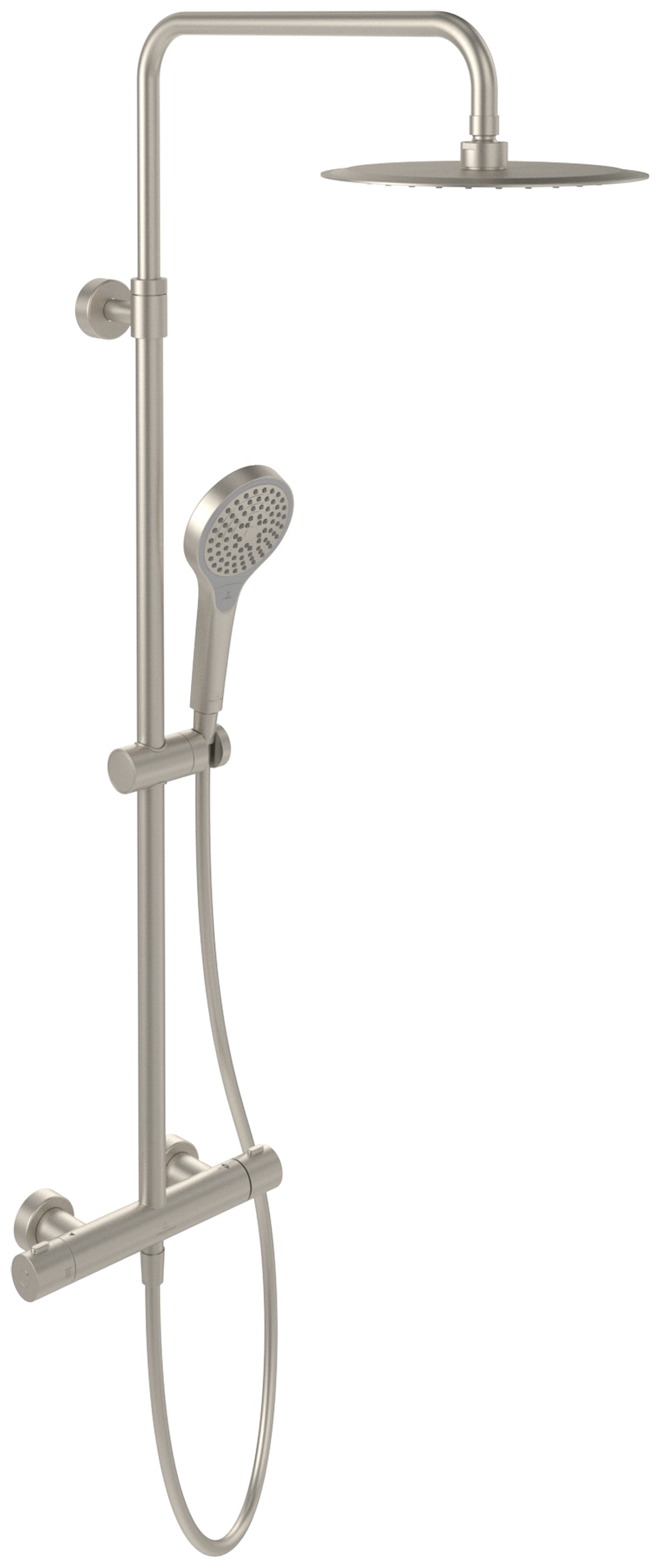Villeroy & Boch Verve Showers Duschset Wandmontage mit Thermostat mit Kopfbrause || TVS10900500064