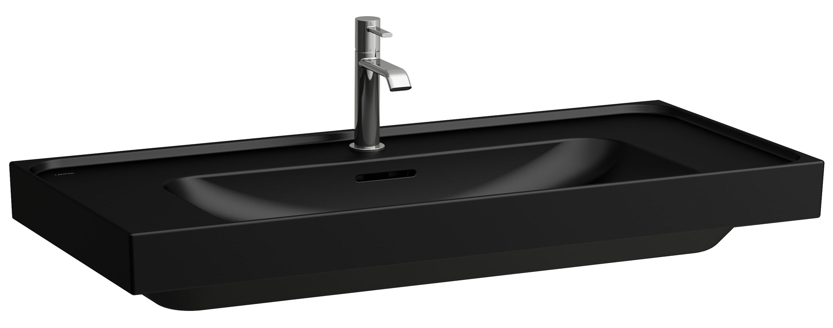 Laufen Meda Waschbecken 100x46 cm rechteckig Klassisch schwarz matte H8161197161091