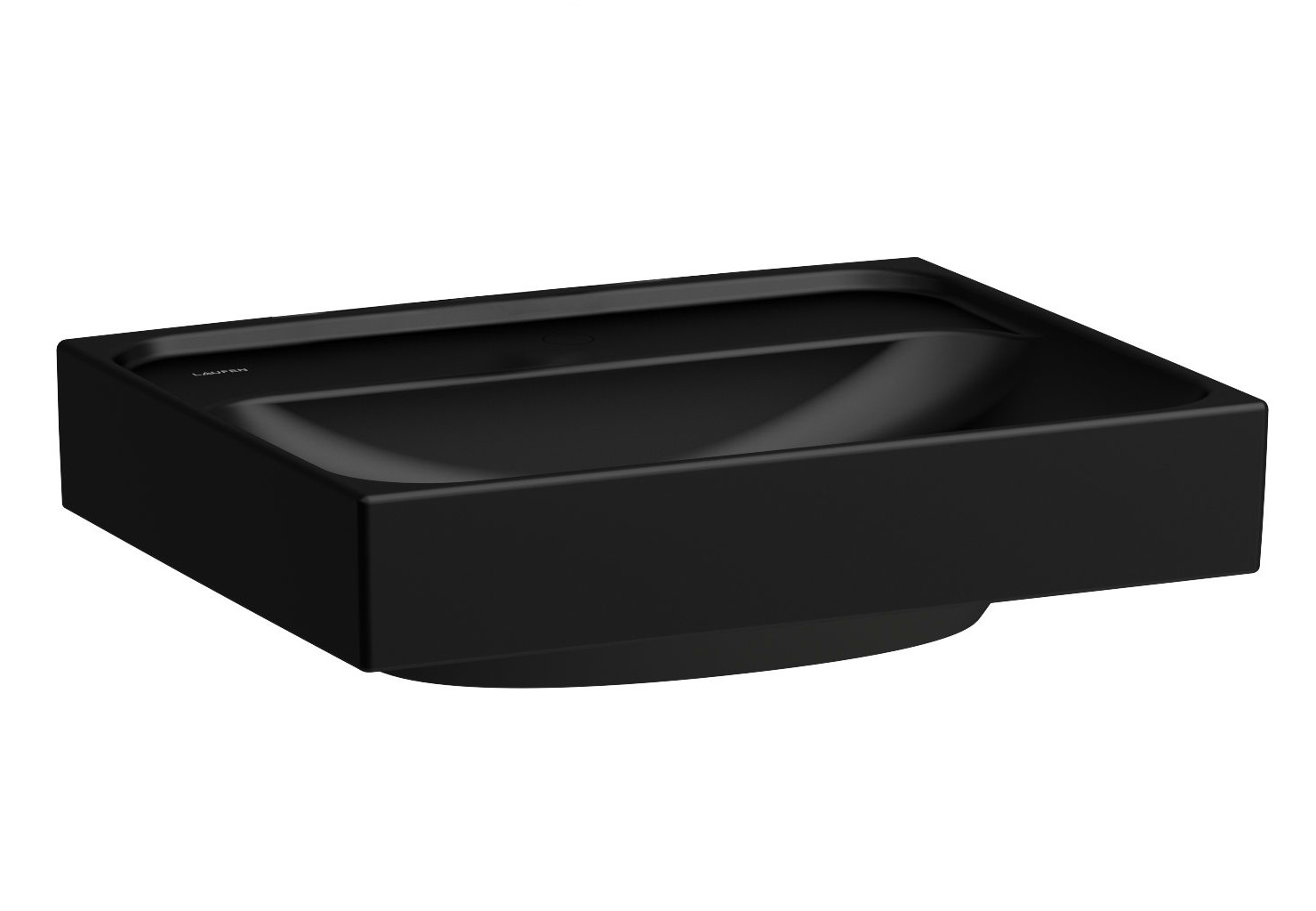 Laufen Meda Waschbecken 45x35 cm rechteckig Klassisch-Möbel schwarz matte H8151117161091