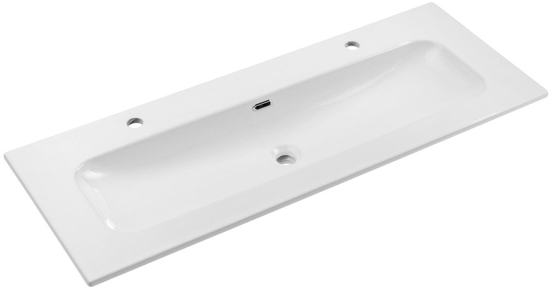 Comad Fly Waschbecken 121x46 cm rechteckig Möbel weiß FLY 120 2TH DP ( E-8073-120-2TH )