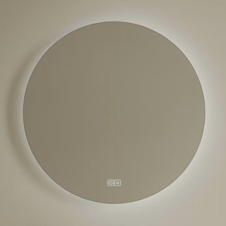 Kronenbach Moon Spiegel 70x70 cm rund mit Beleuchtung mit Spiegelheizung KBM70