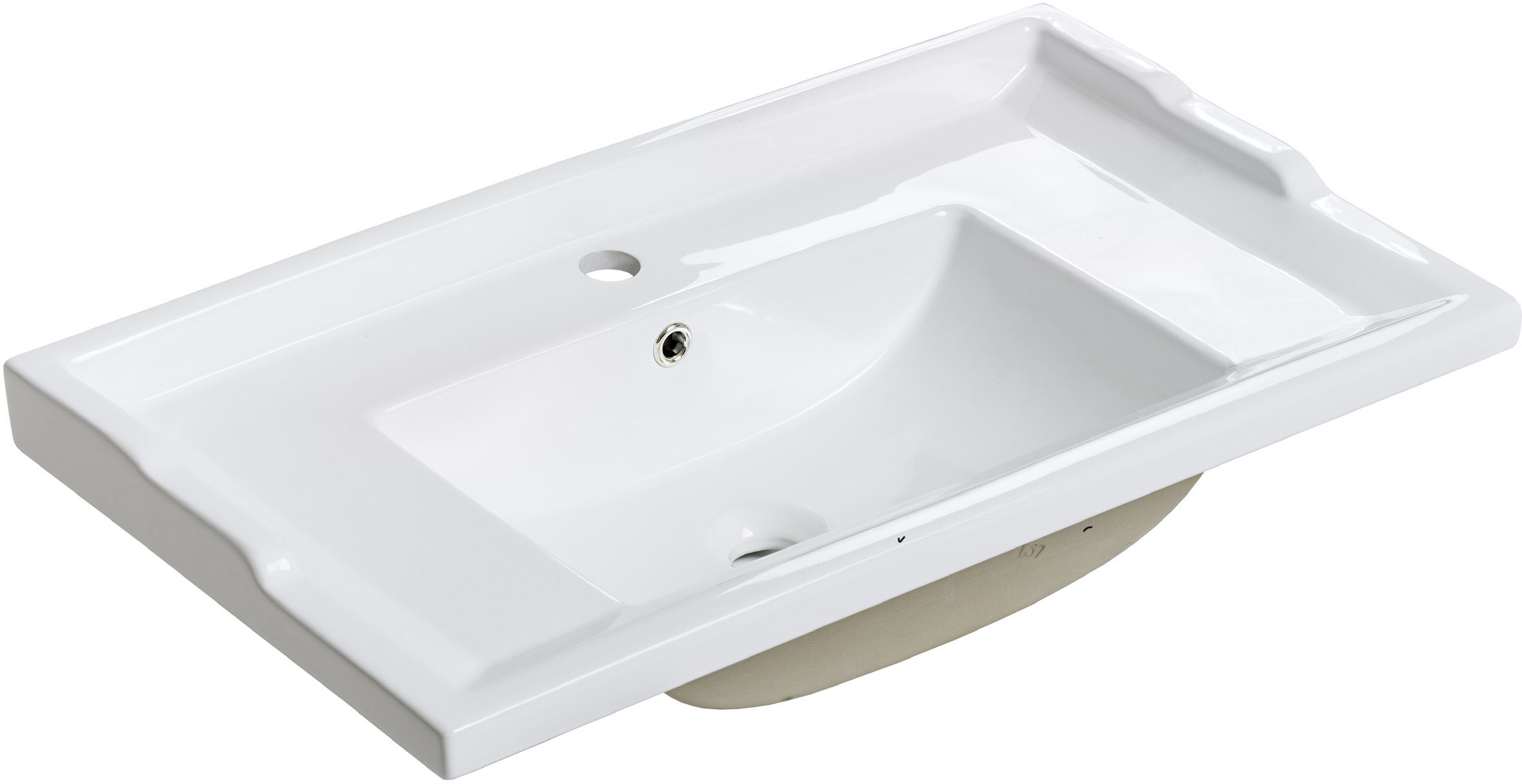 Comad Retro Waschbecken 81x46 cm rechteckig Möbel weiß UM - CFP F80 RETRO DP(YS27312-80)