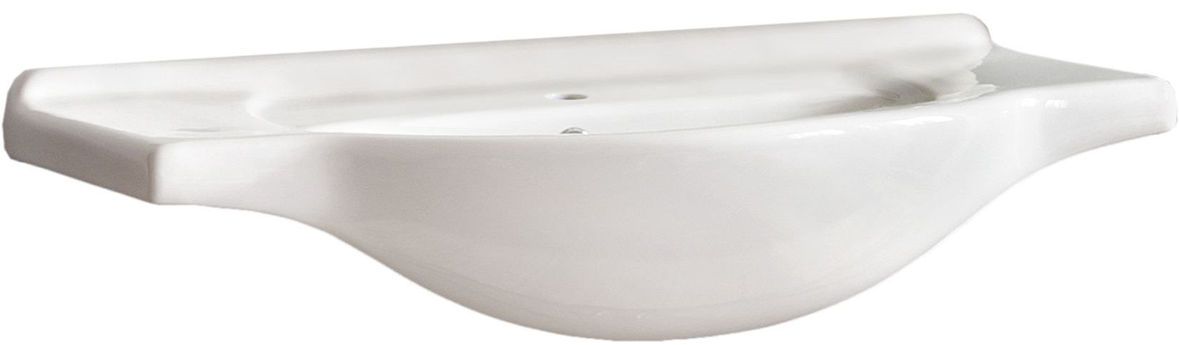 Comad Vintage Waschbecken 85x49 cm halbrund Möbel weiß UM- CFP 85 DP(YS27201-85)