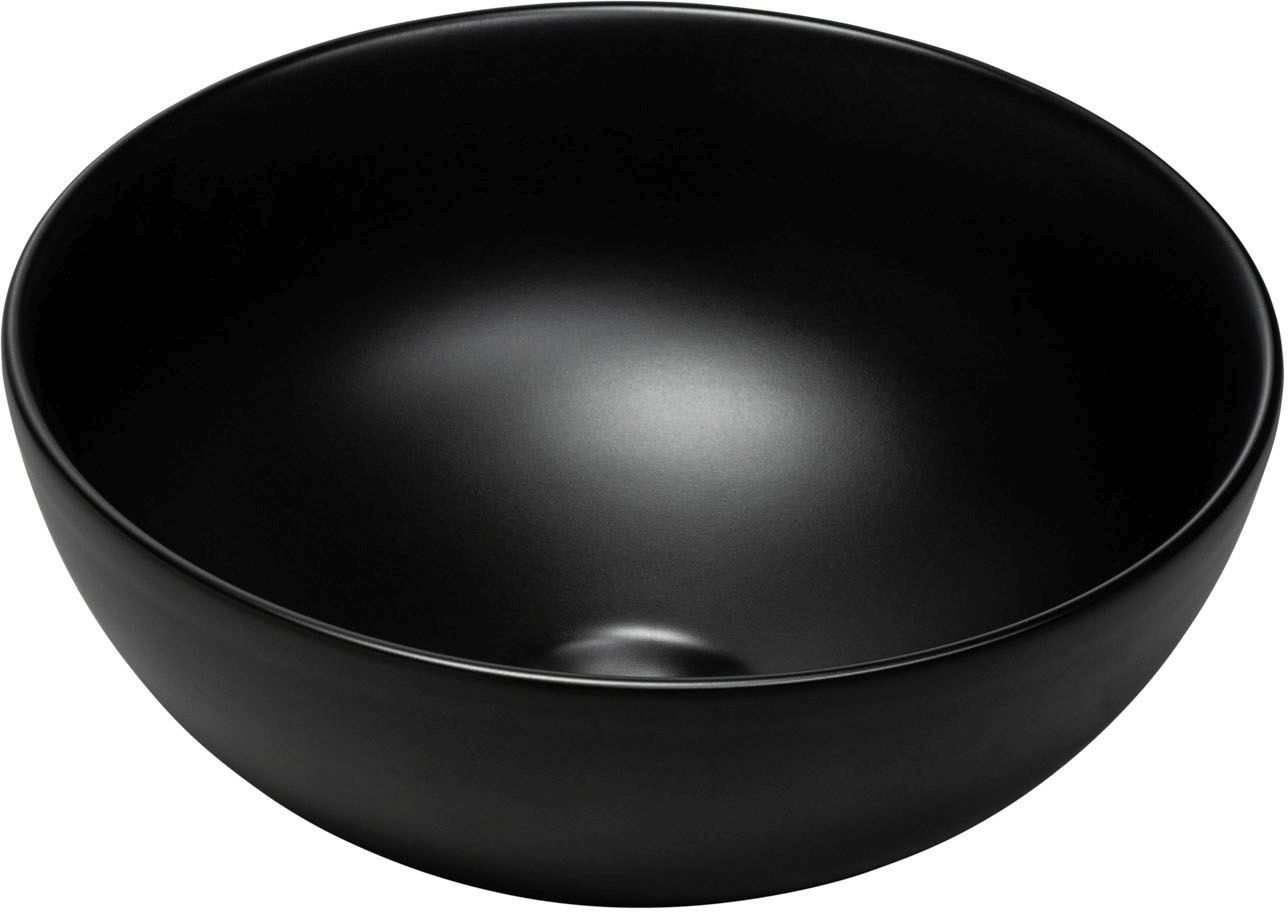 Comad Domi Waschbecken 32x32 cm rund Aufsatzwaschbecken schwarz UN-DOMI-MB 78249MB