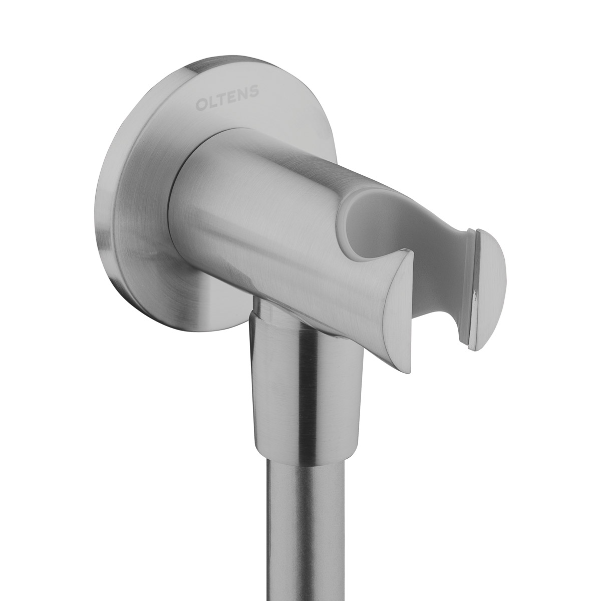 Oltens Hvita Winkelanschluss mit Griff nickel 39304910