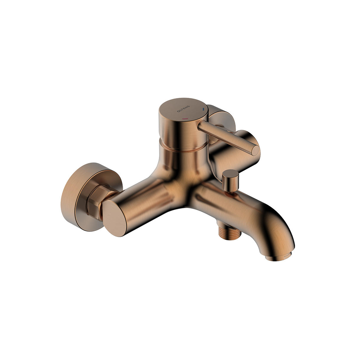 Oltens Molle Badewannen- und Duscharmatur Wandmontage kupfer gebürstet 34000610