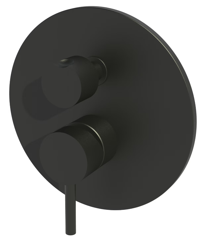 Kronenbach Lima 2.0 Black Badewannen- und Duscharmatur Unterputz schwarz 100.2503SMKB