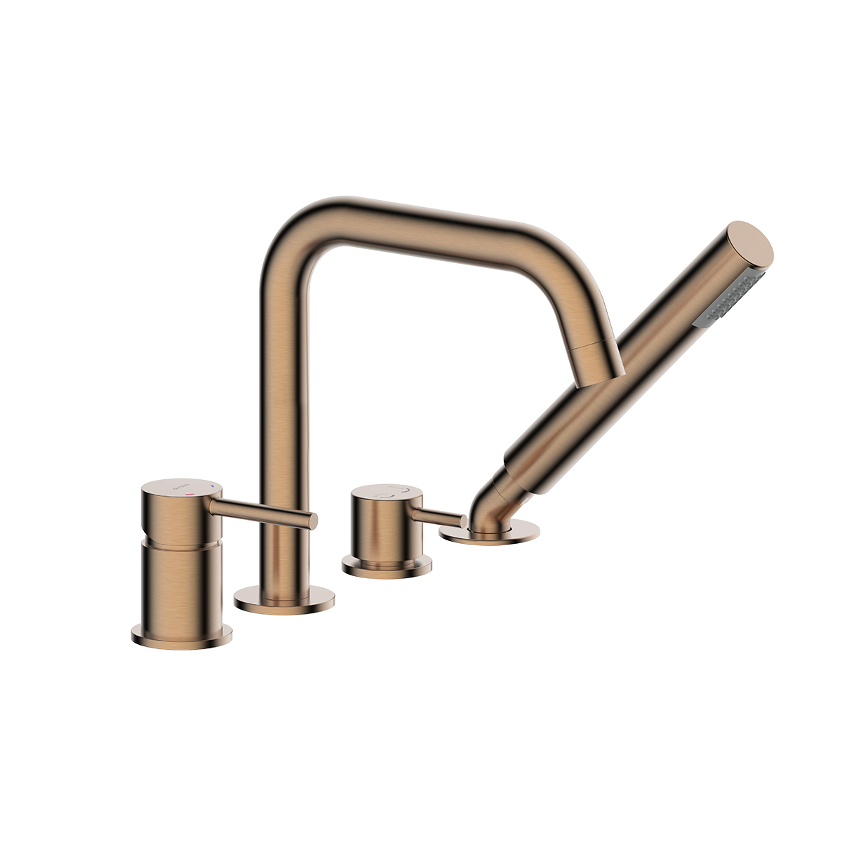 Oltens Molle Badewannen- und Duscharmatur awannenmontiert kupfer gebürstet 34200610