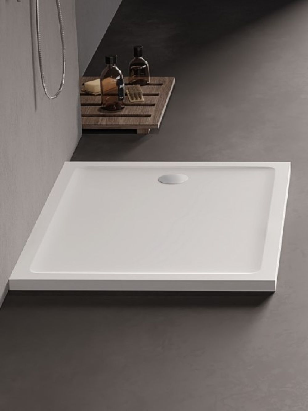 New Trendy Mild Rechteckige Duschwanne 100x90 cm weiß B-0638