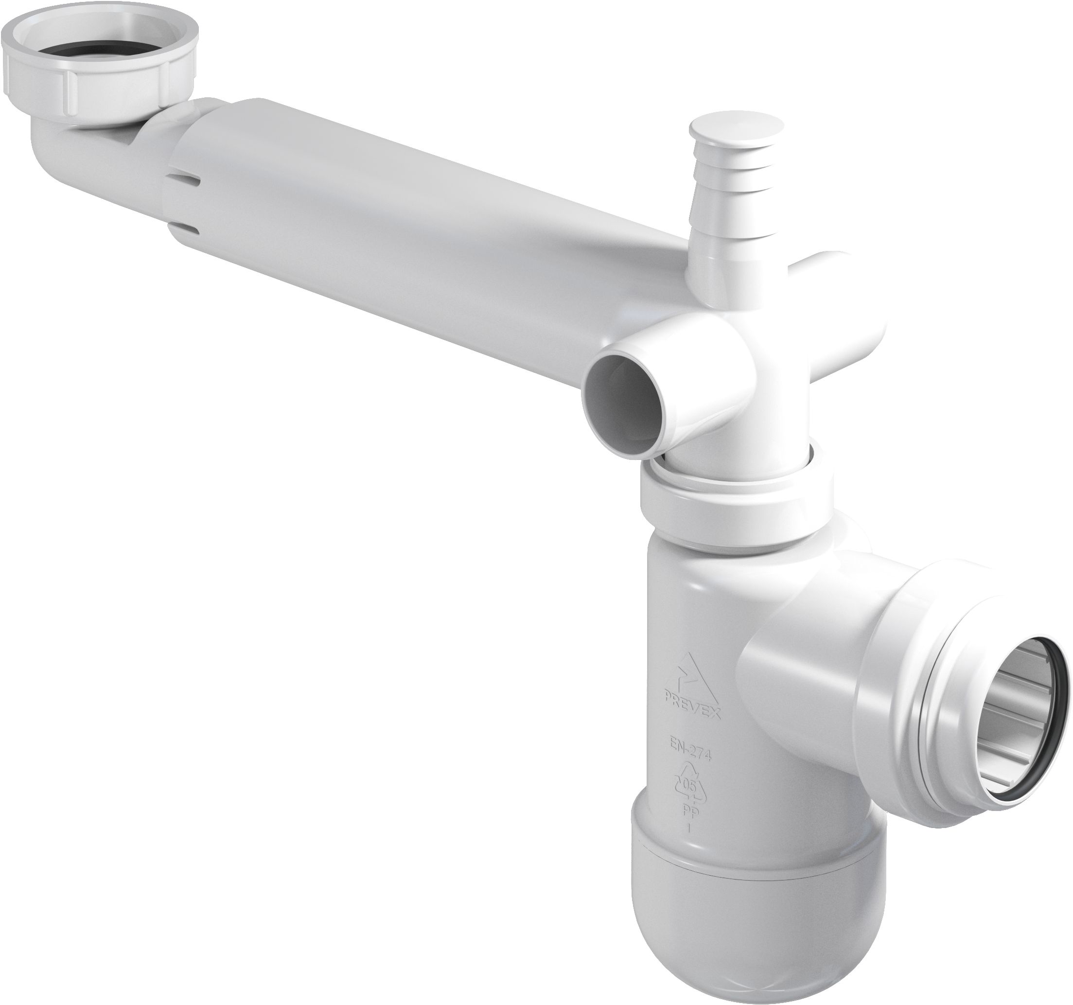 Comad Preloc Siphon für das Waschbecken flaschen weiß SYFON PRELOC 330