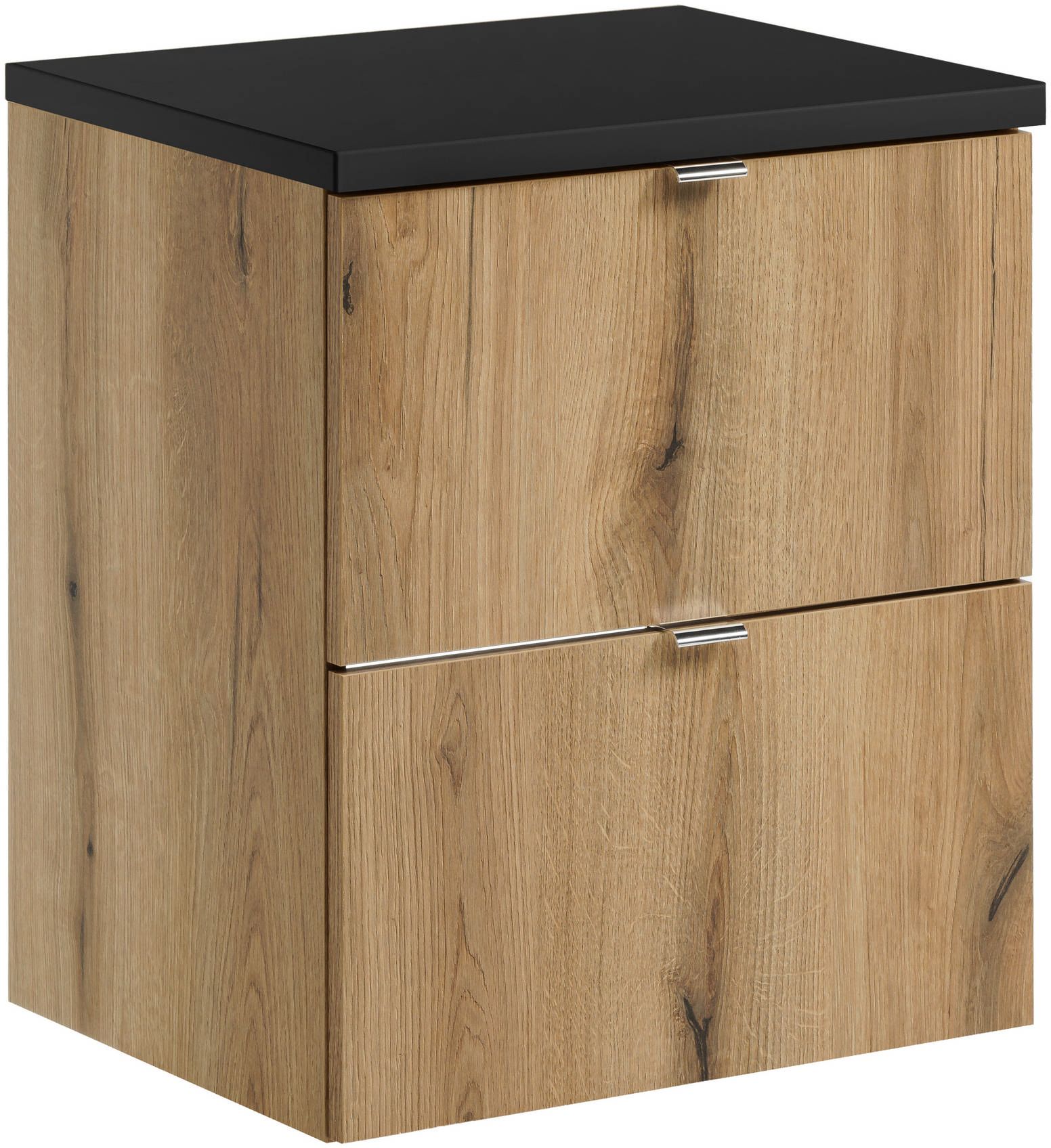 Set Kabinett Comad Nova Oak NOVA OAK A 82-50-2S, Arbeitsplatte Comad Nova Black NOVA BLACK B 89-50