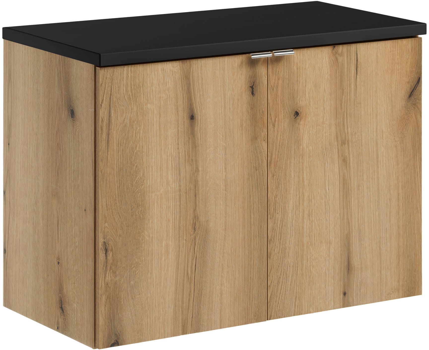 Set Kabinett Comad Nova Oak NOVA OAK A 82-80-2D, Arbeitsplatte Comad Nova Black NOVA BLACK B 89-80