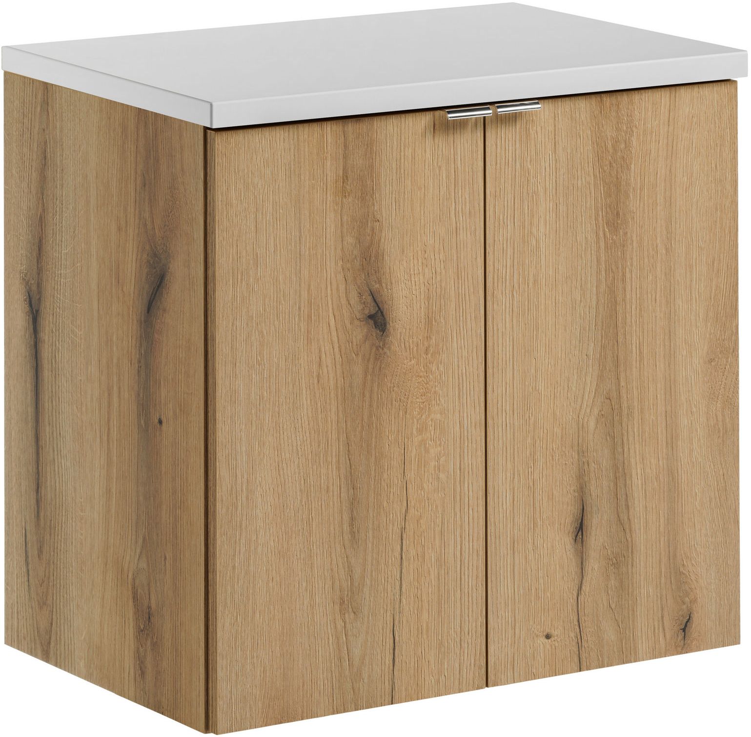 Set Kabinett Comad Nova Oak NOVA OAK A 82-60-2D, Arbeitsplatte Comad Nova White NOVA WHITE 89-60