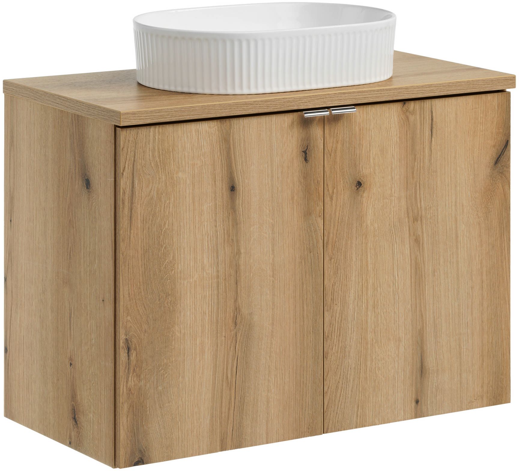 Set Kabinett Comad Nova Oak NOVA OAK A 82-80-2D, Waschbecken Comad Beyond BEYOND 5 WHITE ( E-6564 ), NOVA OAK A 89-80