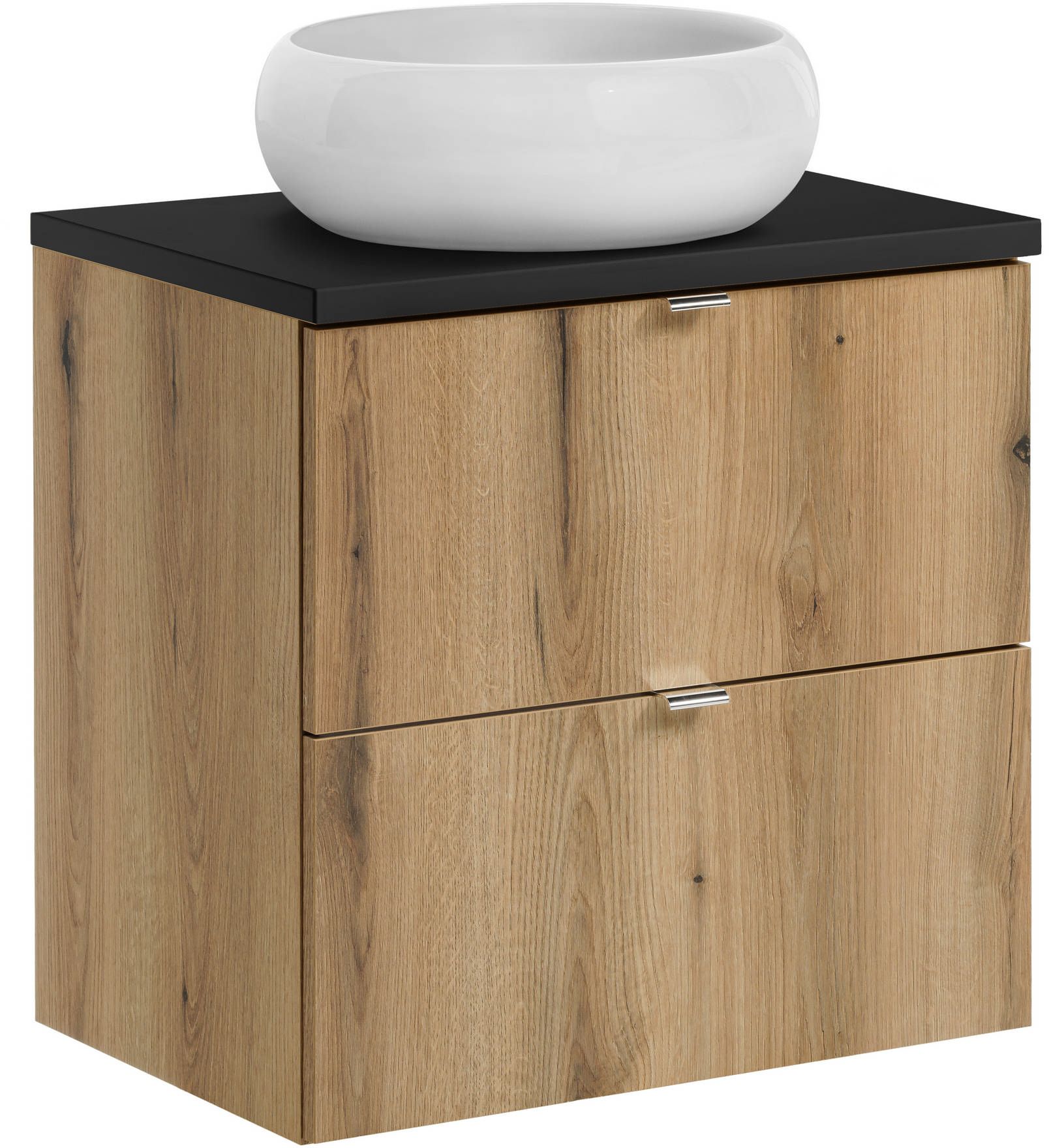 Set Kabinett Comad Nova Oak NOVA OAK A 82-60-2S, Waschbecken Comad Wiki UN-WIKI-SW, NOVA BLACK B 89-60