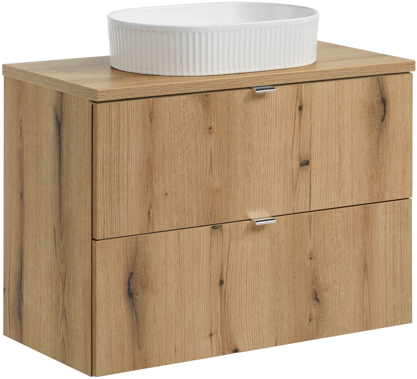Set Kabinett Comad Nova Oak NOVA OAK A 82-80-2S, Waschbecken Comad Beyond BEYOND 5 WHITE ( E-6564 ), NOVA OAK A 89-80