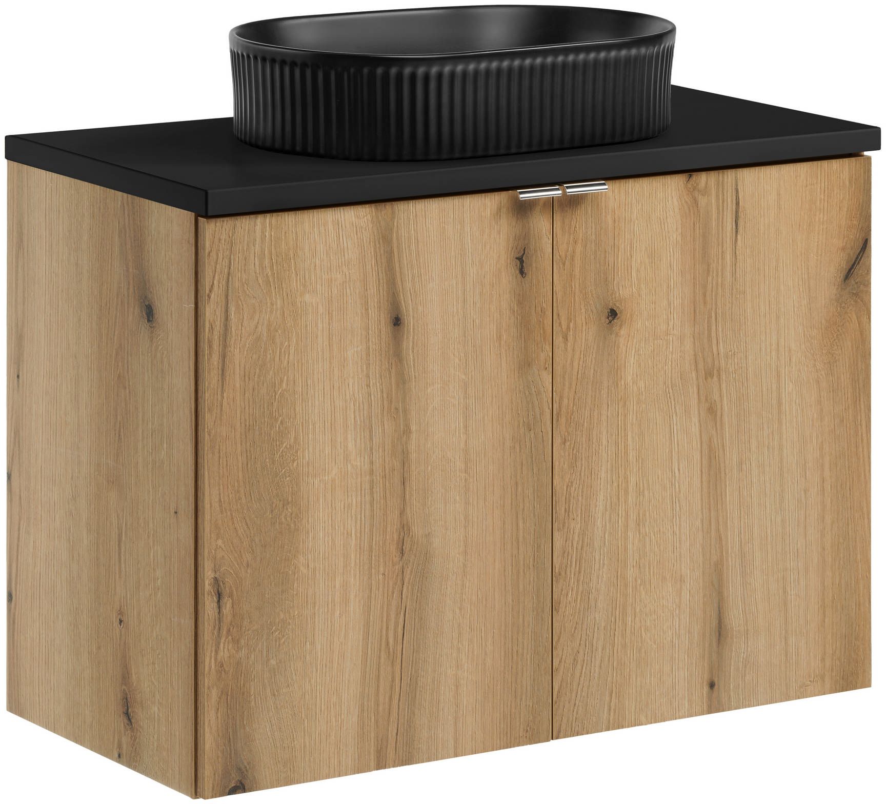 Set Waschbecken Comad Beyond BEYOND 5 BLACK ( E-6564 ), Kabinett Comad Nova Oak NOVA OAK A 82-80-2D, NOVA BLACK B 89-80