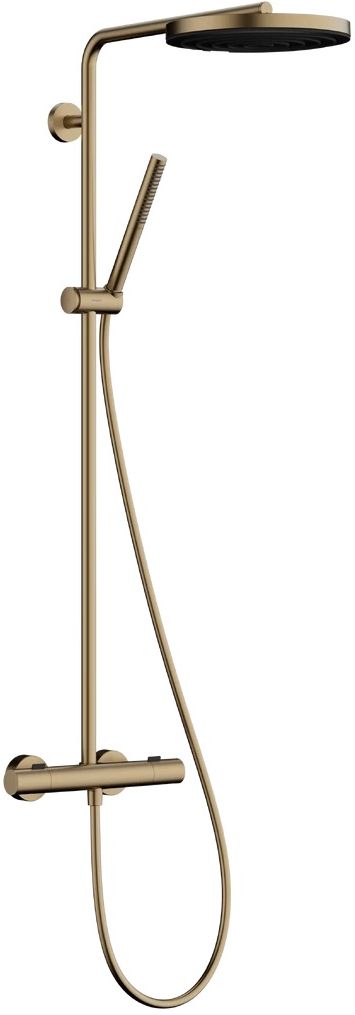 Hansgrohe Pulsify S Puro Duschset Wandmontage mit Thermostat mit Regenbrause || 24222140