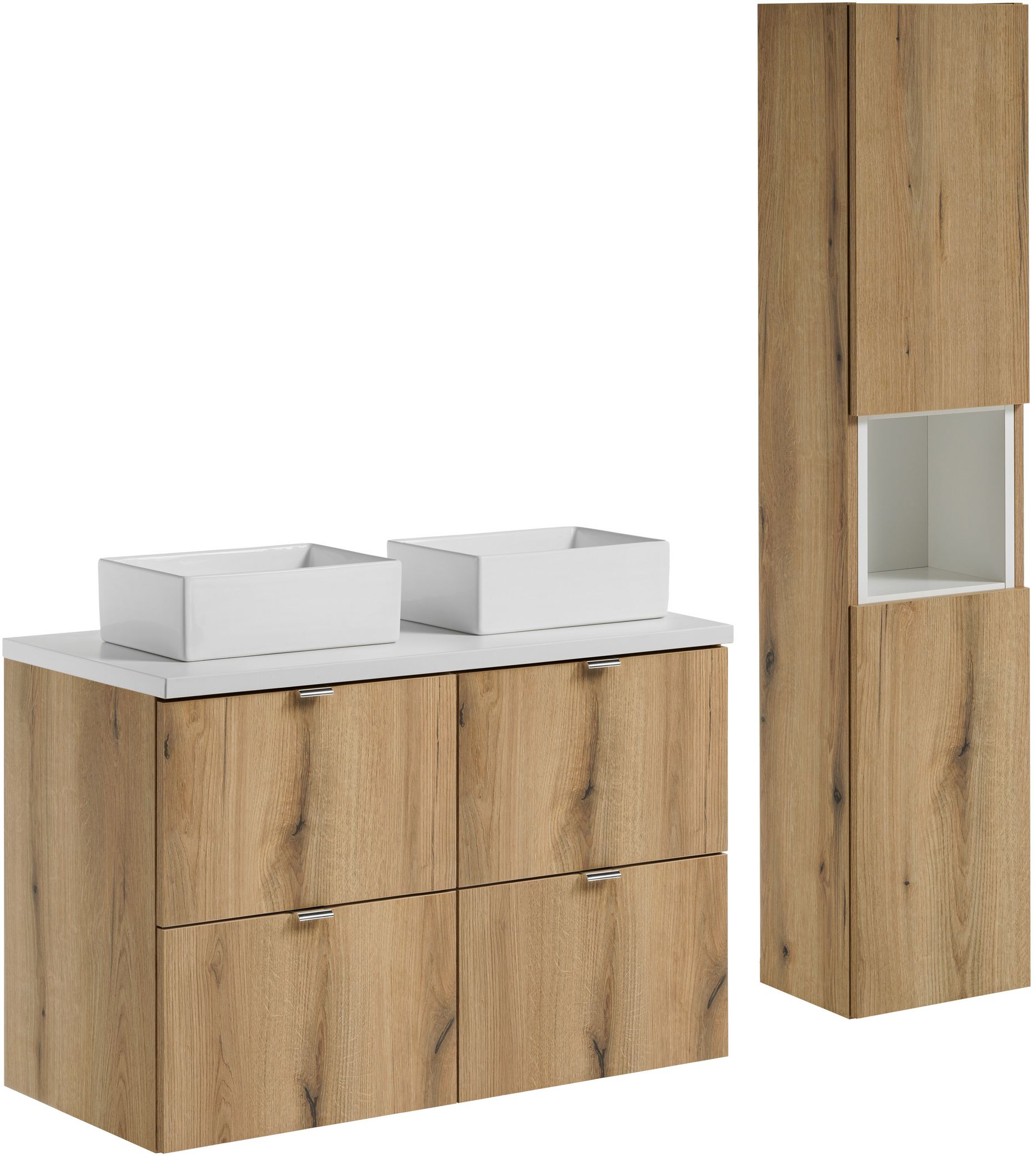 Set Kabinett Comad Nova Oak NOVA OAK A 82-50-2S, Kabinett Comad Nova Oak NOVA OAK A 80-03-2D(W80-01A), NOVA WHITE 89-100, UN-GAJA35-SW 78570A(35), NOVA WHITE 83-27-Q