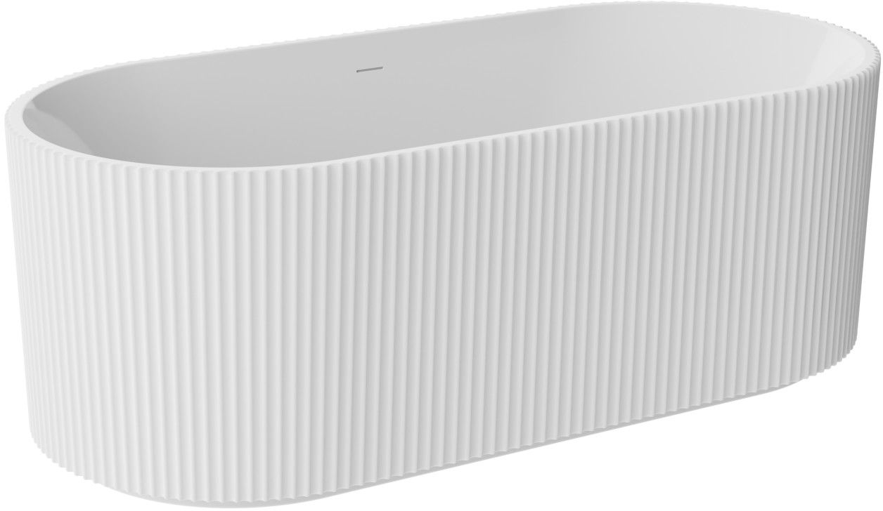 Besco Giuliana Freistehende Badewanne 150x75 cm oval weiß #WAS-150-GLB