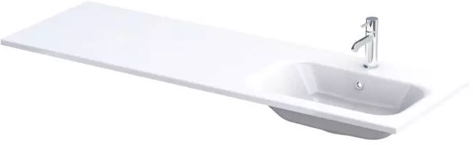 Oristo Are Waschbecken 141x46 cm rechteckig Möbel weiß UME-AR-140-92-P