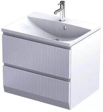 Oristo Brylant Kabinett 59.6x45.5x50 cm Unterschrank hängend weiß OR36-SD2S-60-2R