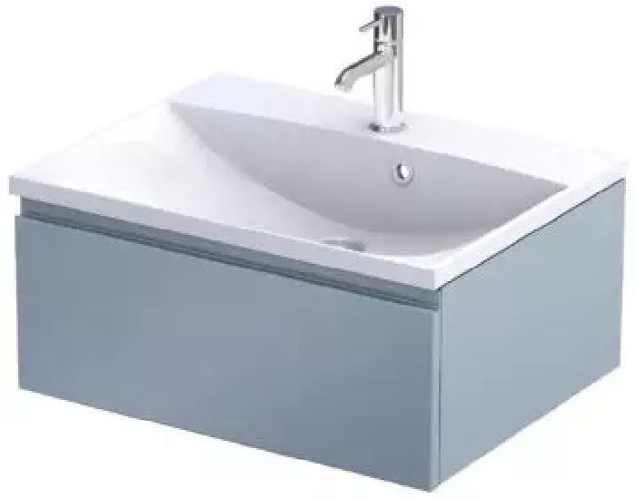 Oristo Brylant Kabinett 59.6x45.5x25 cm Unterschrank hängend blau OR36-SD1S-60-16