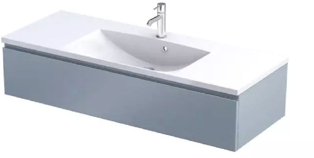 Oristo Brylant Kabinett 119.6x45.5x25 cm Unterschrank hängend blau OR36-SD1S-120-16