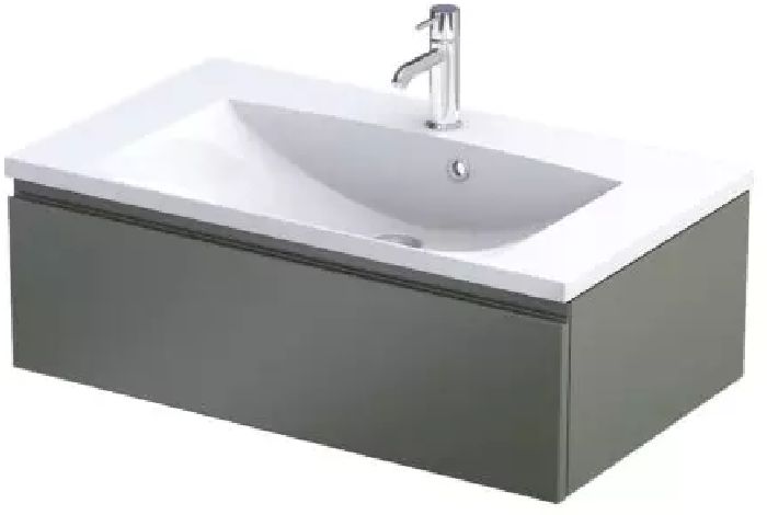 Oristo Brylant Kabinett 79.6x45.5x25 cm Unterschrank hängend grün OR36-SD1S-80-17