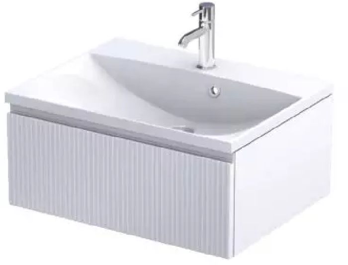 Oristo Brylant Kabinett 59.6x45.5x25 cm Unterschrank hängend weiß OR36-SD1S-60-2R