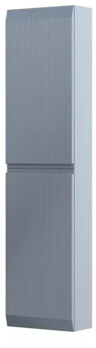 Oristo Brylant Kabinett 40x17x160 cm Seitenschrank hängend grau OR36-SB2D-40-16R