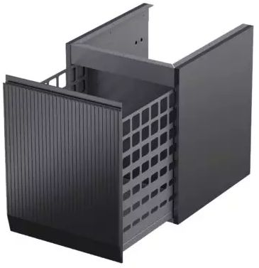 Oristo Brylant Kabinett 40x45.5x50 cm Seitenschrank hängend schwarz OR36-SN1S-40-8R