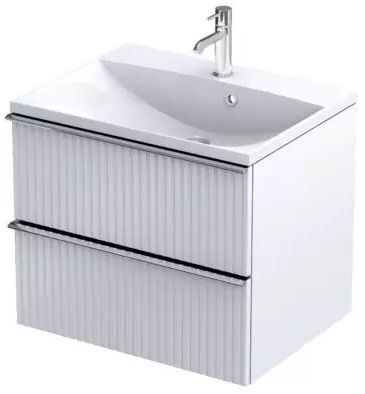 Oristo Etna Kabinett 59.6x45.5x50 cm Unterschrank hängend weiß OR52-SD2S-60-2R