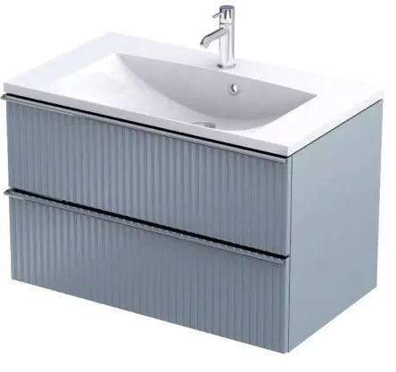 Oristo Etna Kabinett 79.6x45.5x50 cm Unterschrank hängend grau OR52-SD2S-80-16R