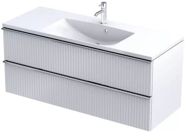 Oristo Etna Kabinett 119.6x45.5x50 cm Unterschrank hängend weiß OR52-SD2S-120-2R