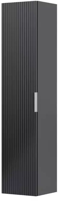 Oristo Etna Kabinett 35x32x160 cm Seitenschrank hängend schwarz OR52-SB1D-35-8R