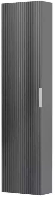 Oristo Etna Kabinett 40x17x160 cm Seitenschrank hängend schwarz OR52-SB1D-40-8R