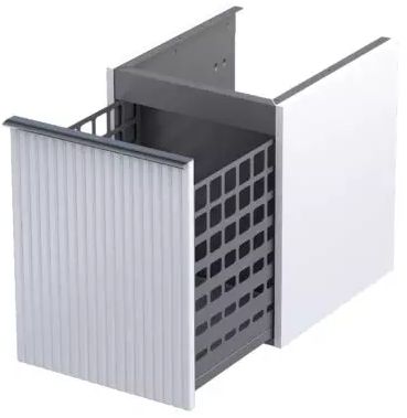 Oristo Etna Kabinett 40x45.5x50 cm Seitenschrank hängend weiß OR52-SN1S-40-2R